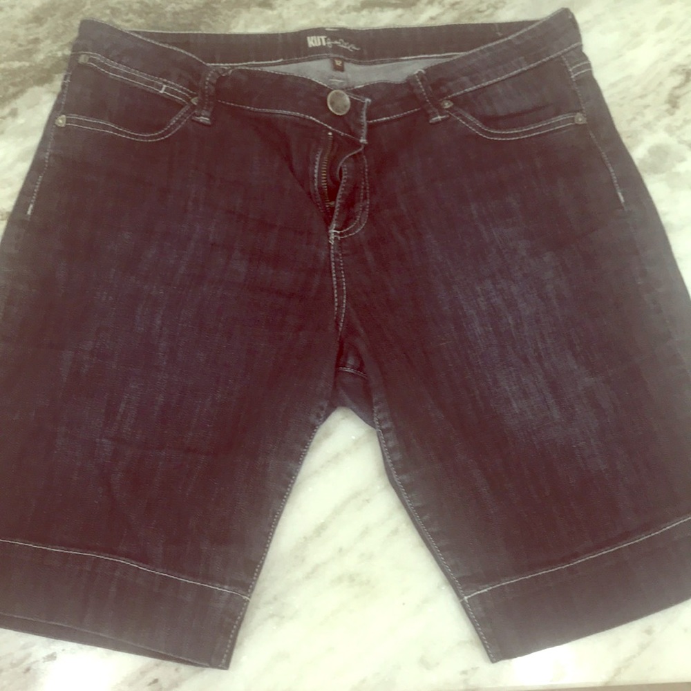 Kut from the Kloth Jean Bermuda Shorts, Size 12